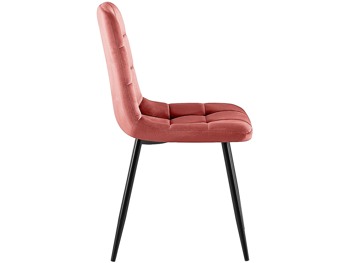 chaise salle à manger - Velours - Rose - Antibes
