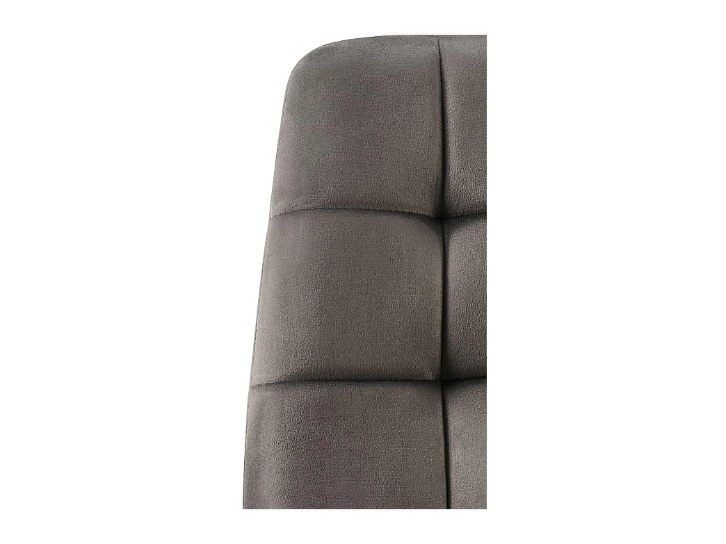 chaise salle à manger - Velours - Anthracite - Antibes