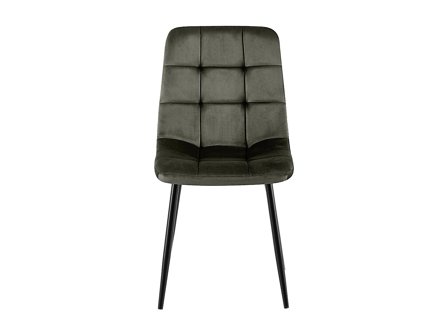 chaise salle à manger - Velours - Anthracite - Antibes