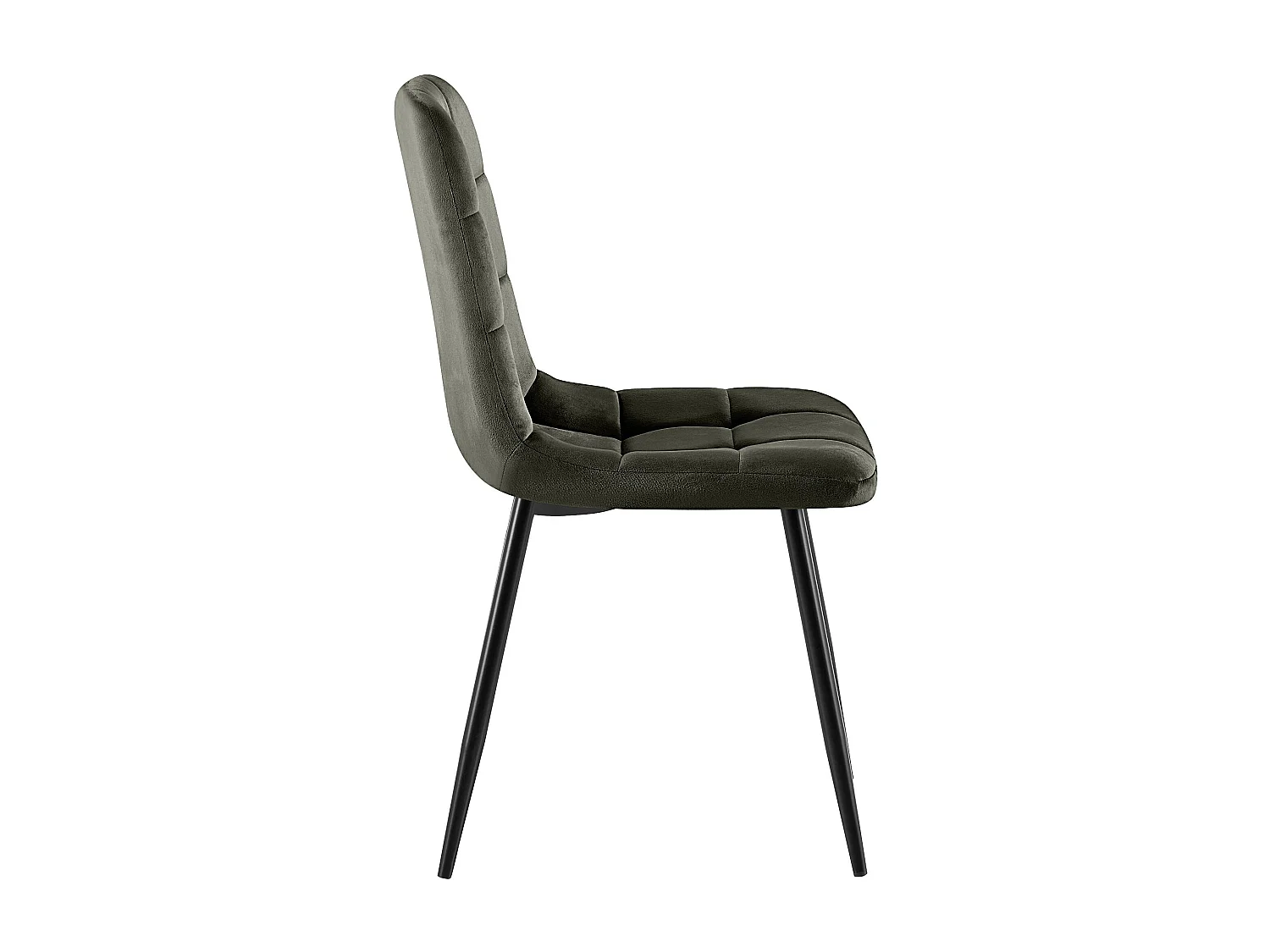 chaise salle à manger - Velours - Anthracite - Antibes