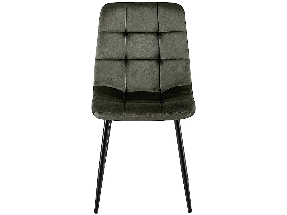 chaise salle à manger - Velours - Anthracite - Antibes