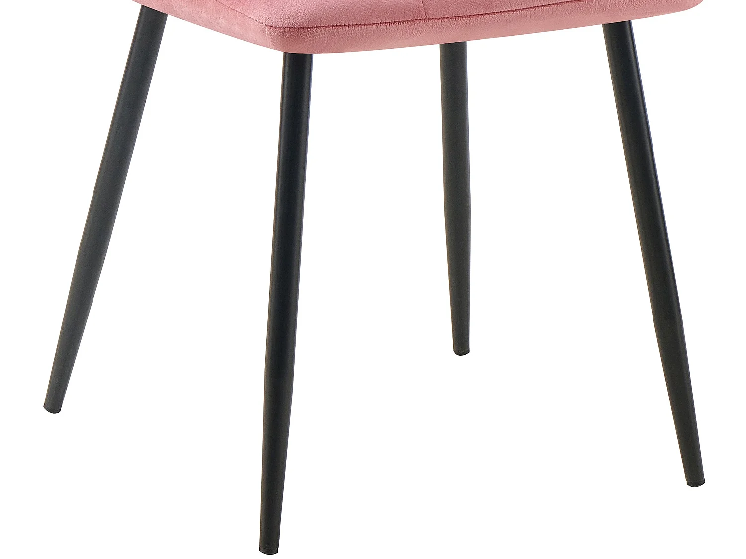 Lot de 4  chaise salle à manger - Velours - Rose - Antibes