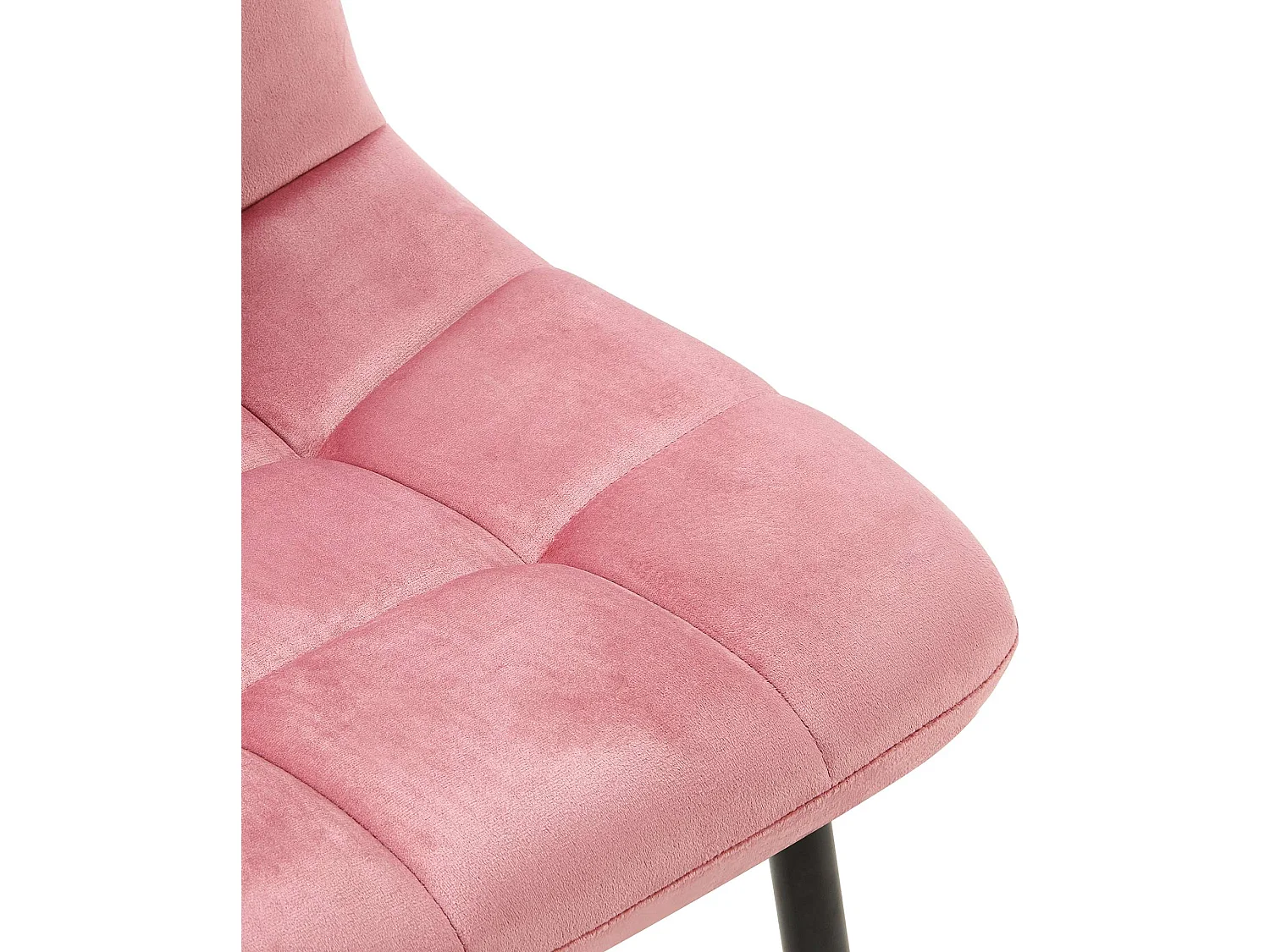 Lot de 4  chaise salle à manger - Velours - Rose - Antibes