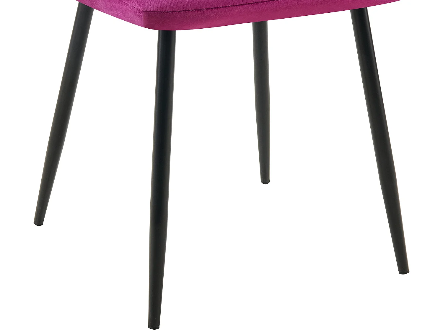 Lot de 4  chaise salle à manger - Velours - Violet - Antibes