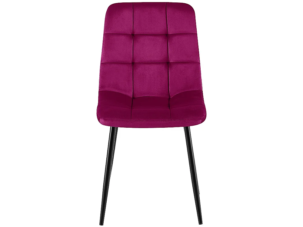 Lot de 4  chaise salle à manger - Velours - Violet - Antibes