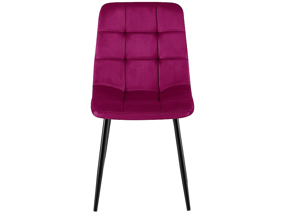 Lot de 4  chaise salle à manger - Velours - Violet - Antibes