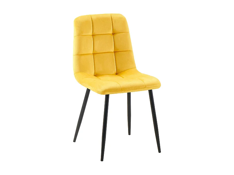 chaise salle à manger - Velours - Jaune - Antibes