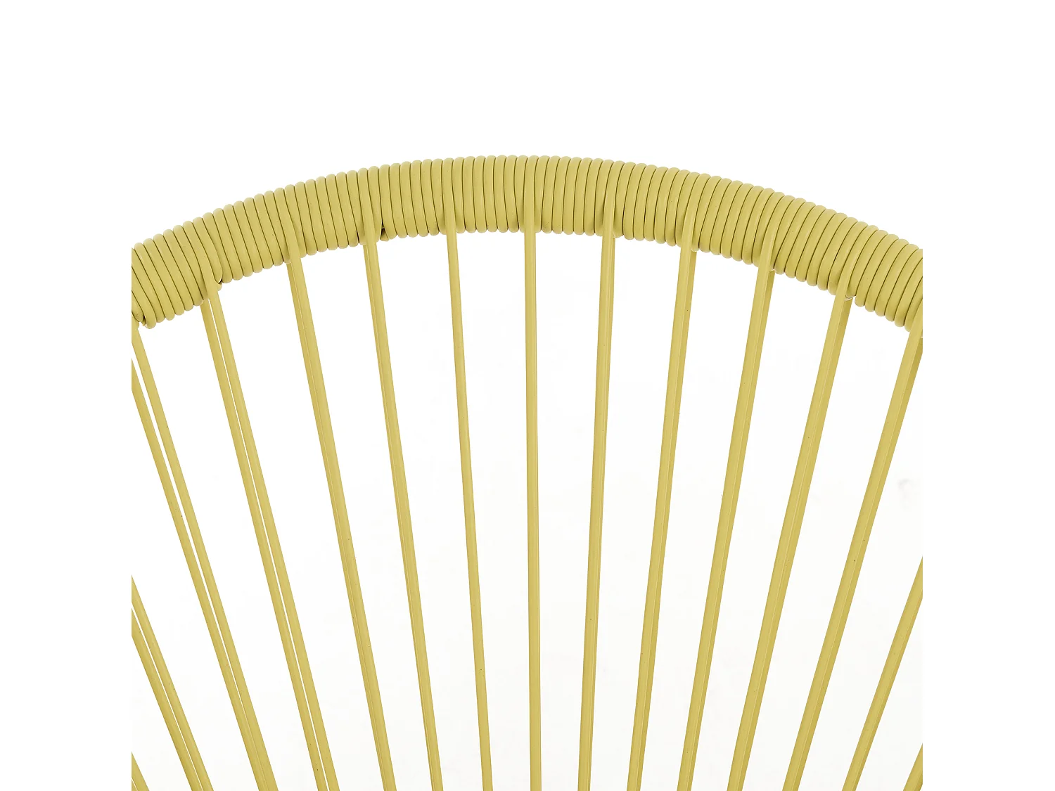 Ensemble de meubles de balcon SVITA BALI Ensemble de salon Relax Egg-Chair en osier Design Jaune