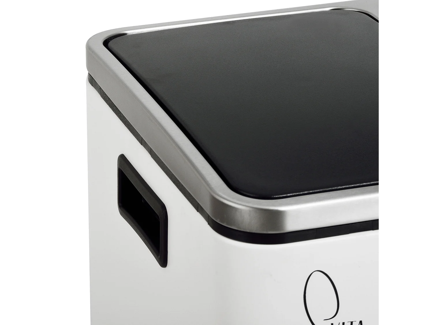 SVITA TM3X18 Poubelle corbeille à papier 54L poubelle tri sélectif argent