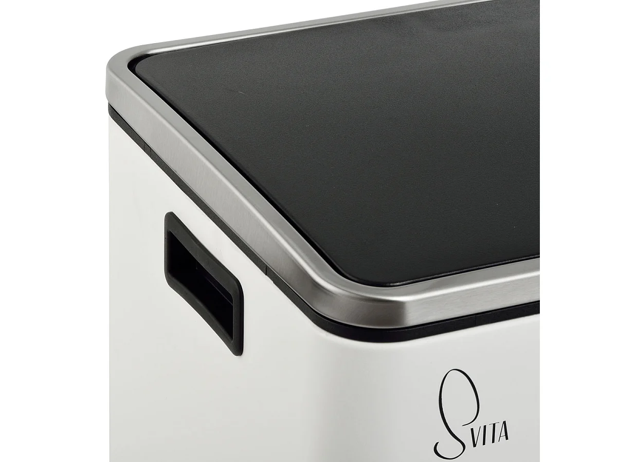 SVITA TM2X24 poubelle 48l blanc