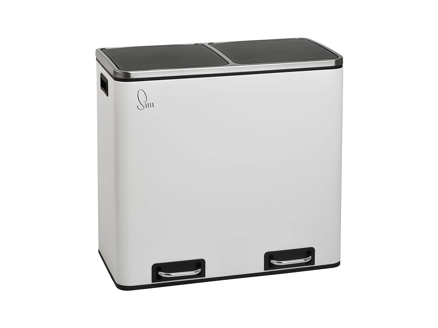 SVITA TM2X24 poubelle 48l blanc