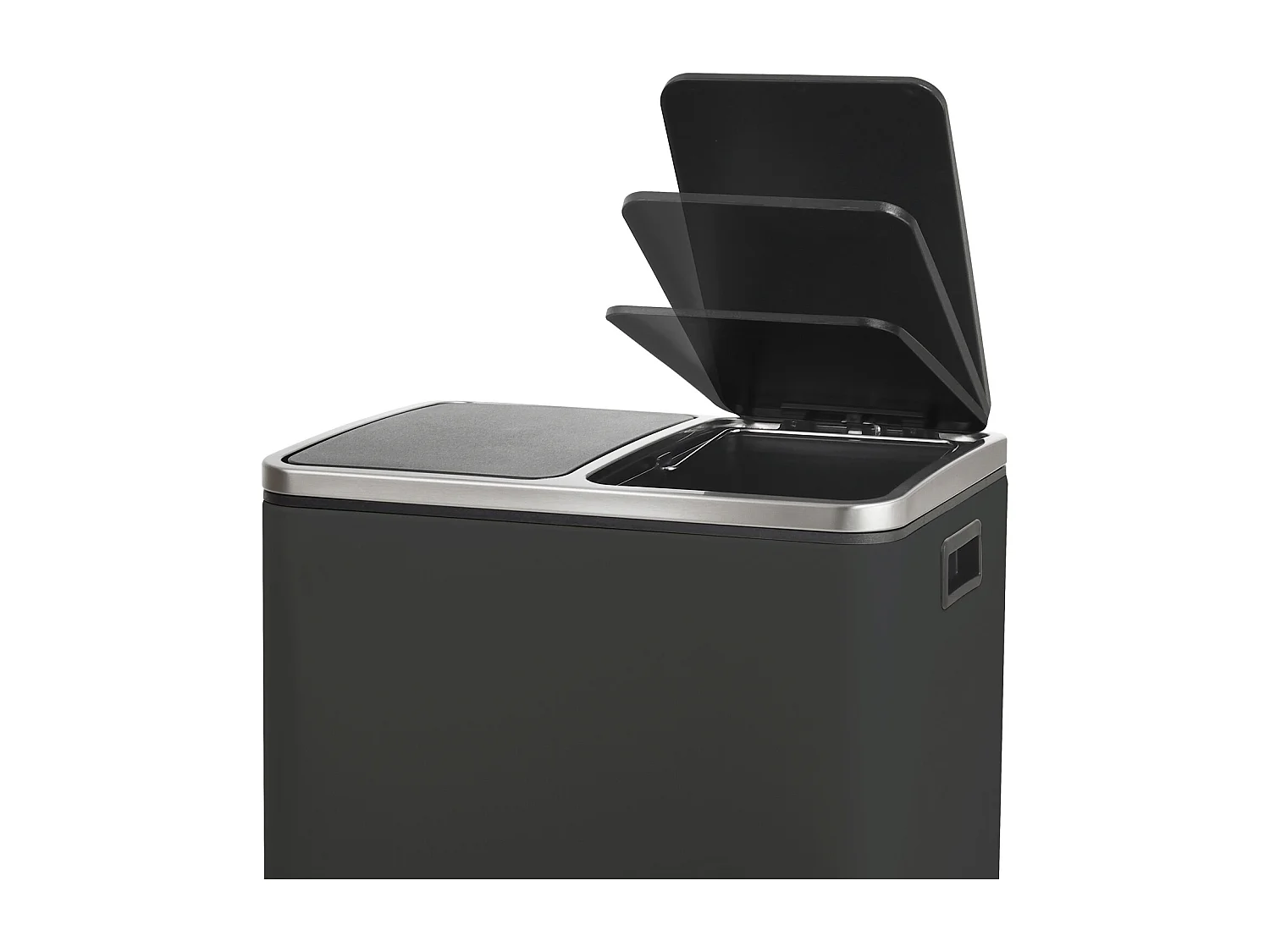 SVITA TM2X15 Poubelle 30 compartiments avec système de tri des déchets noir