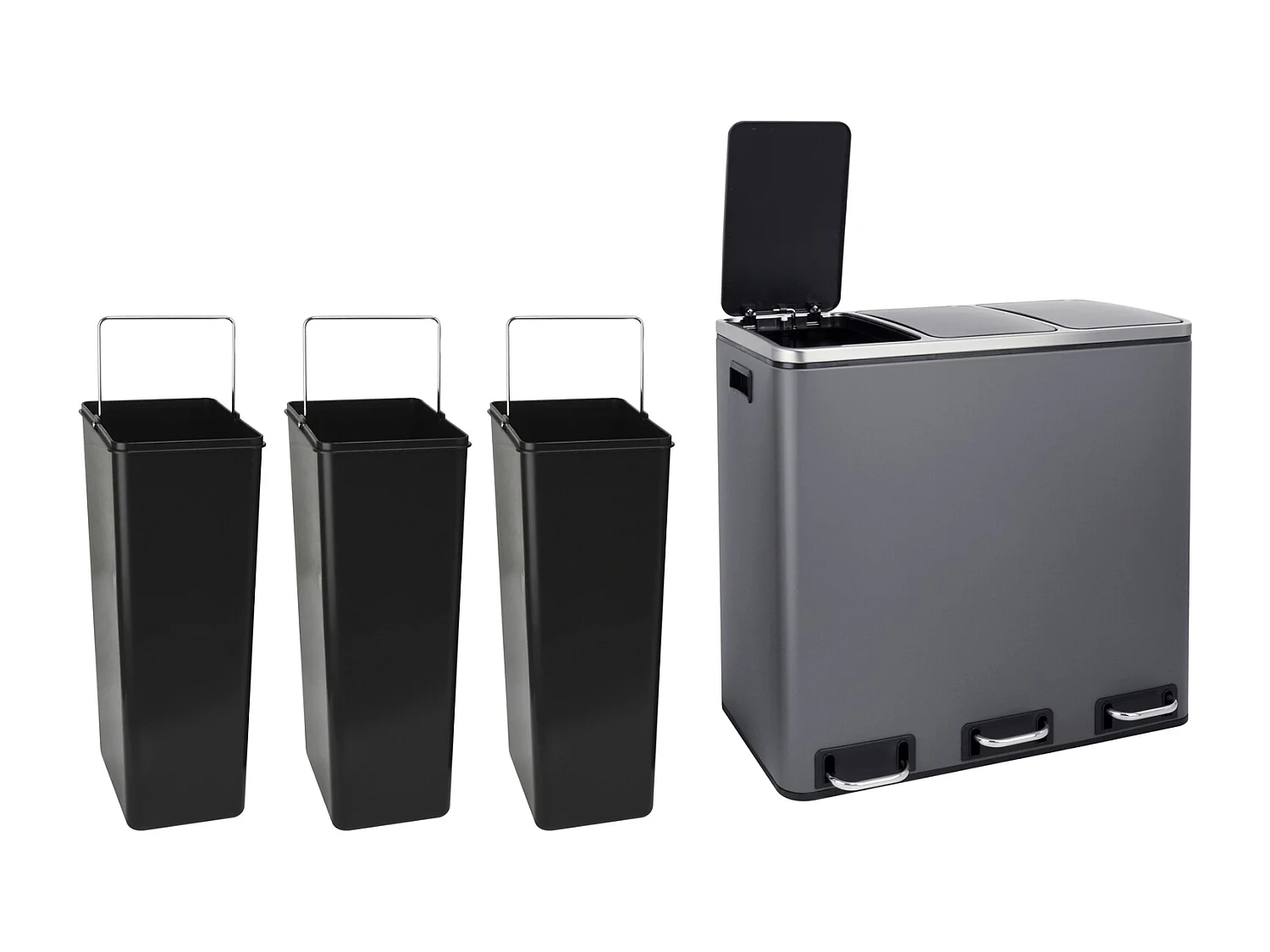 MÜLLEIMER TM3X18 Schwarz