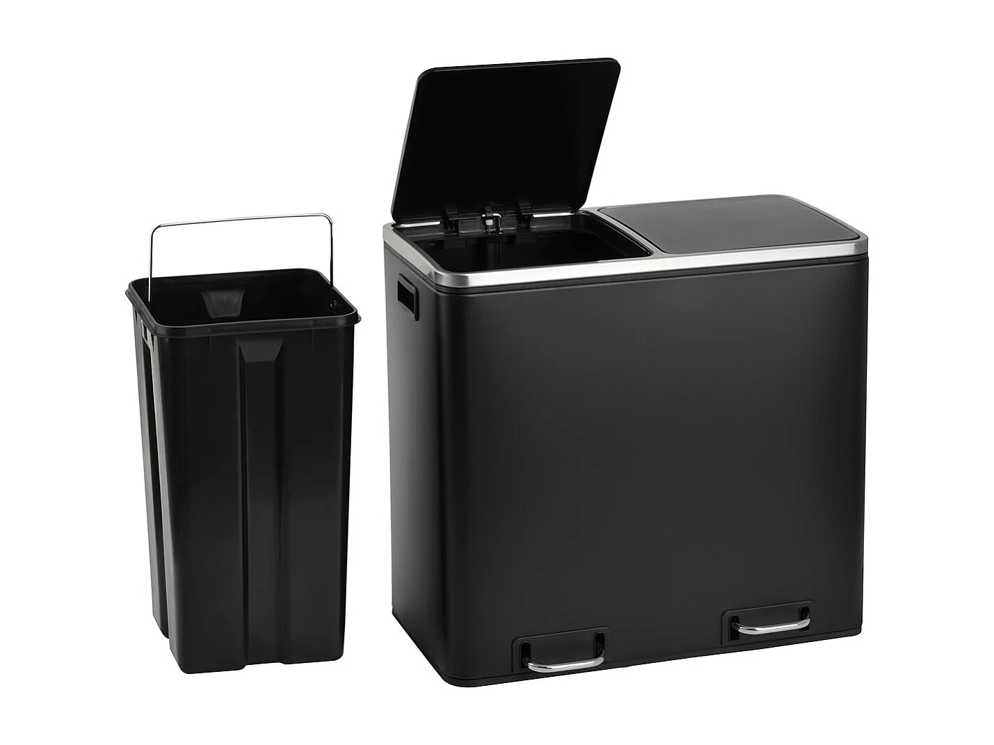 ABFALLEIMER TM2X24 Schwarz