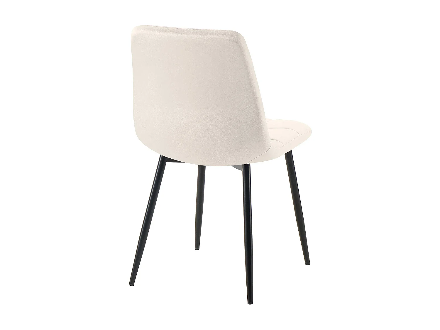 chaise salle à manger - Velours - Blanc crème - Tilde