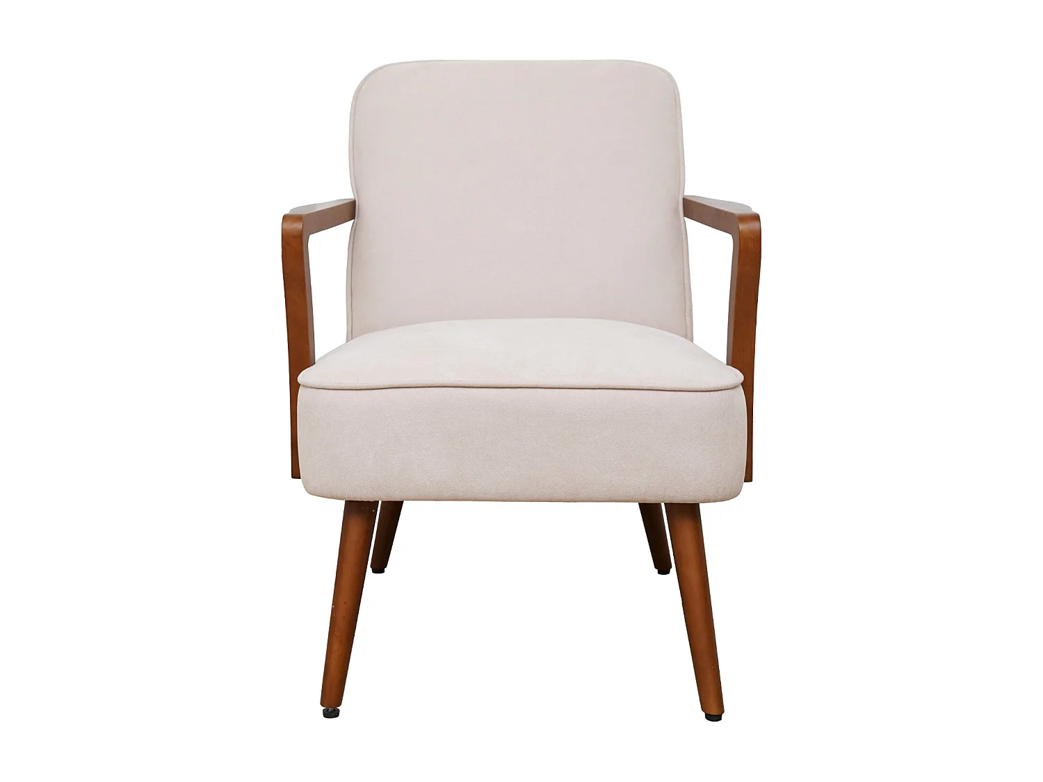 SVITA TUVA Fauteuil lounge Chaise d'accent vintage Salon Chambre à coucher Beige