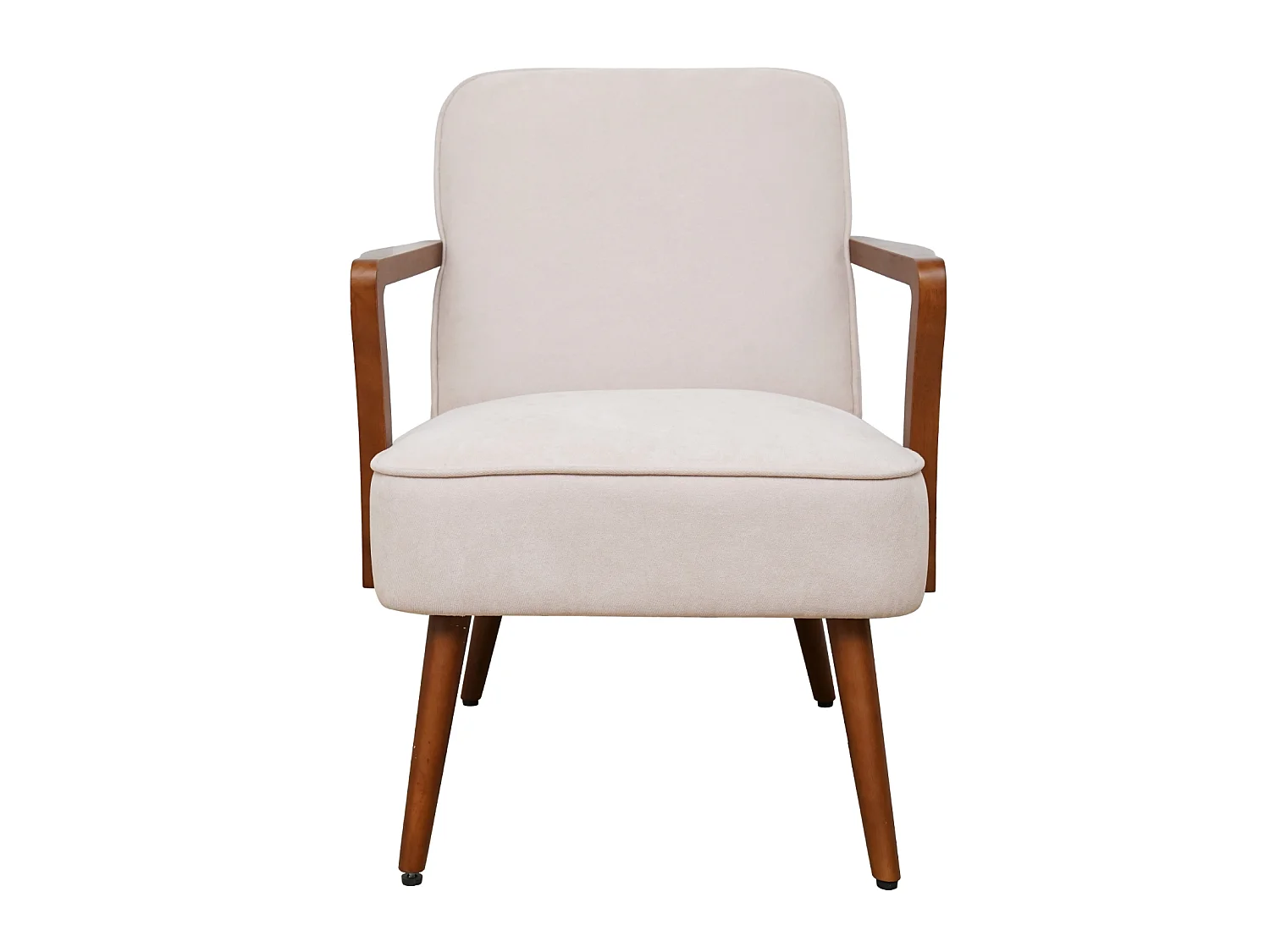 SVITA TUVA Fauteuil lounge Chaise d'accent vintage Salon Chambre à coucher Beige