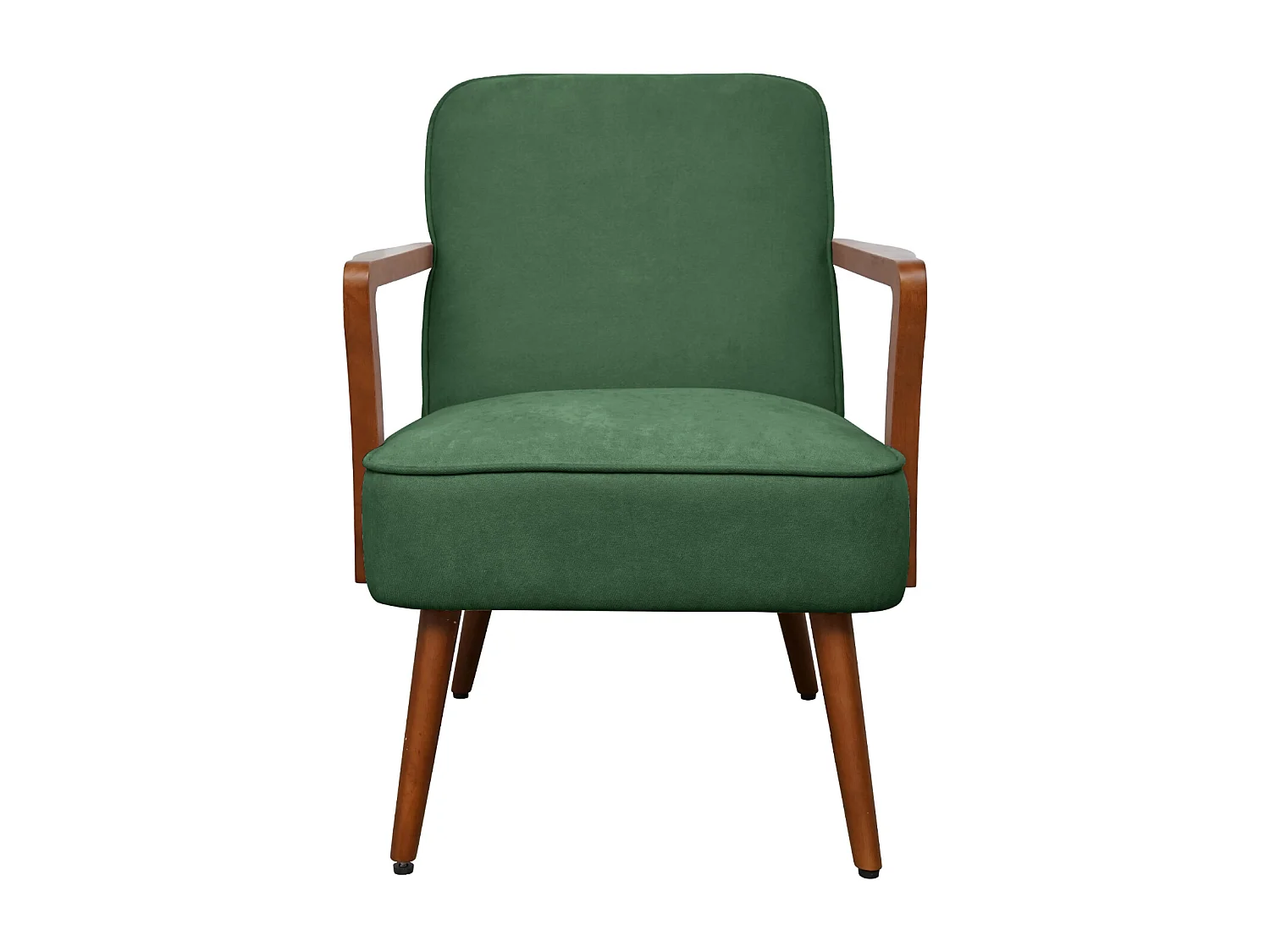 SVITA TUVA Fauteuil lounge Chaise d'accent vintage Salon Chambre à coucher Vert foncé