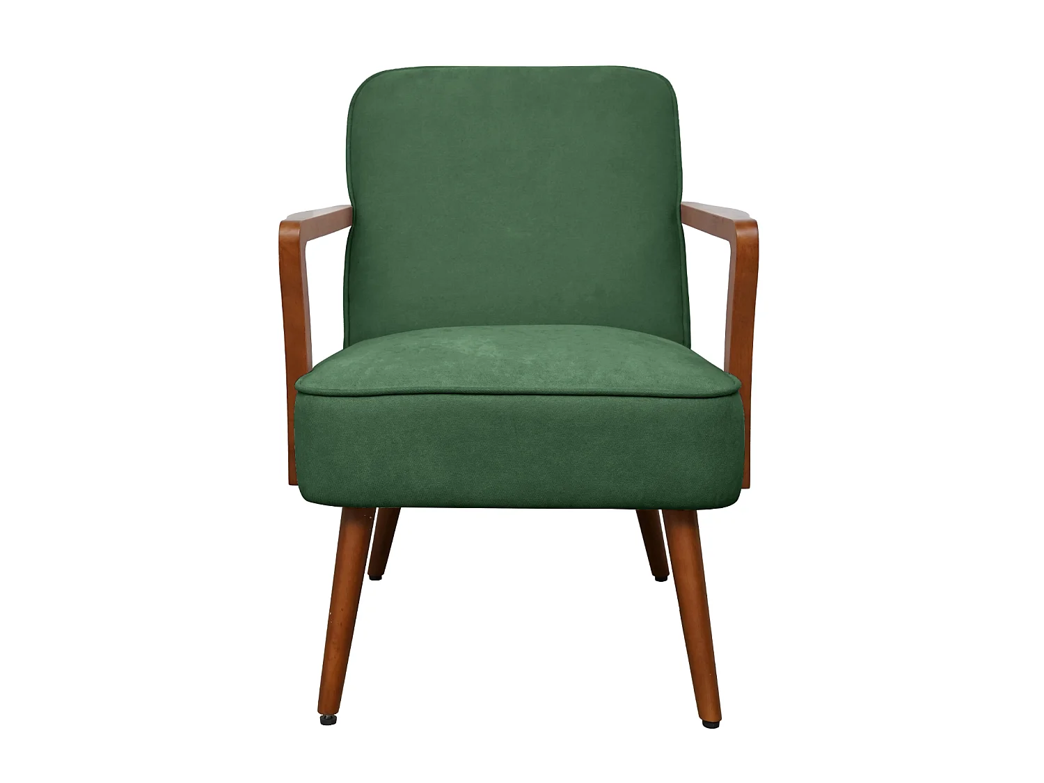 SVITA TUVA Fauteuil lounge Chaise d'accent vintage Salon Chambre à coucher Vert foncé