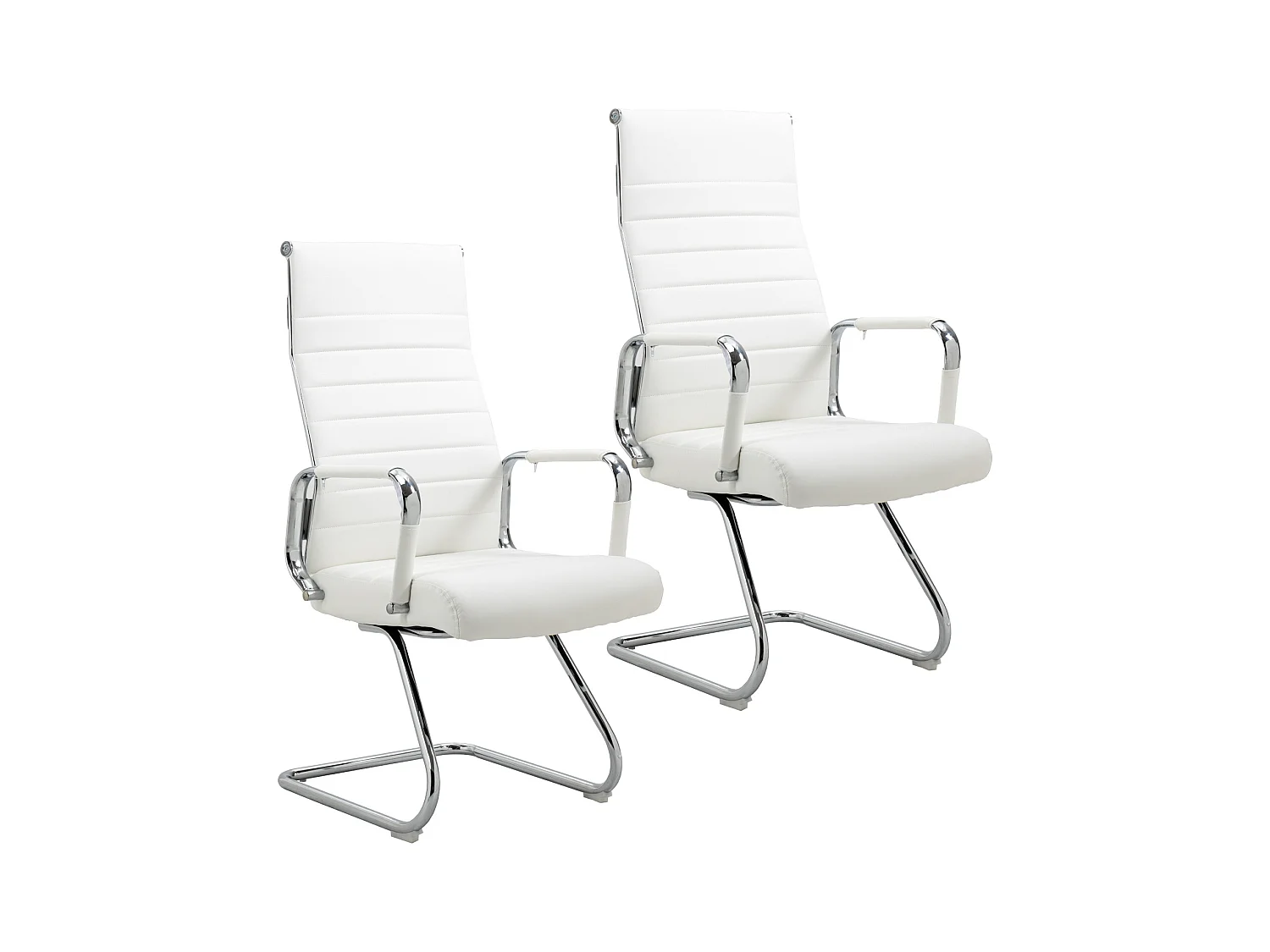 2x Chaise visiteur tissu