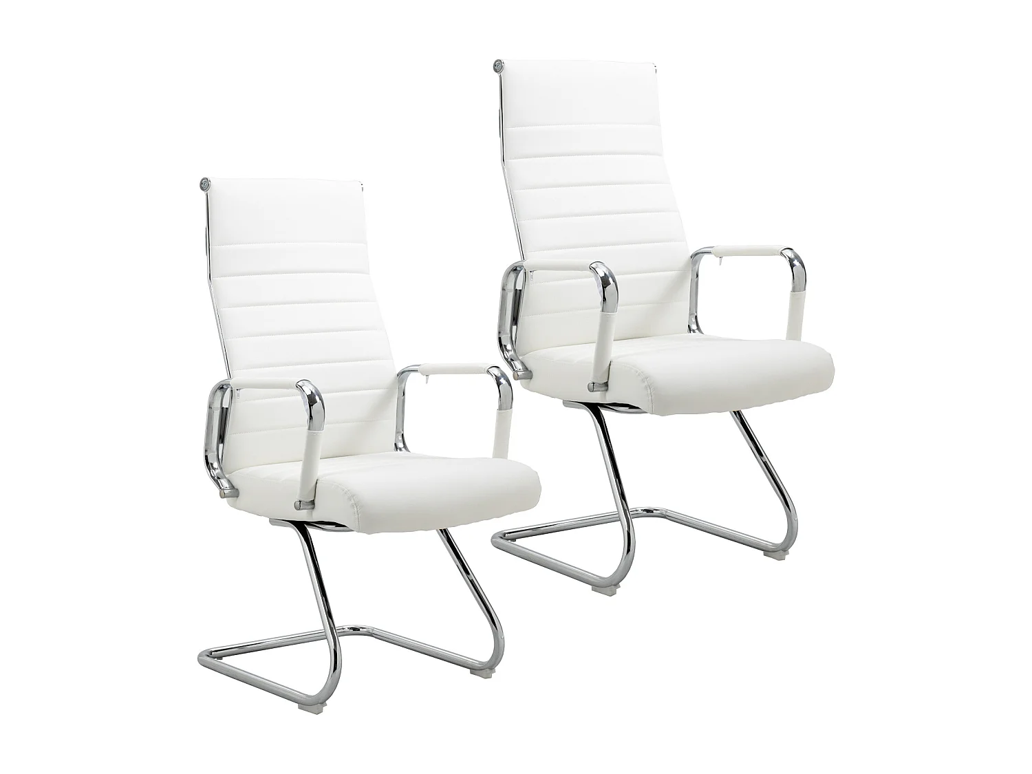 2x Chaise visiteur tissu