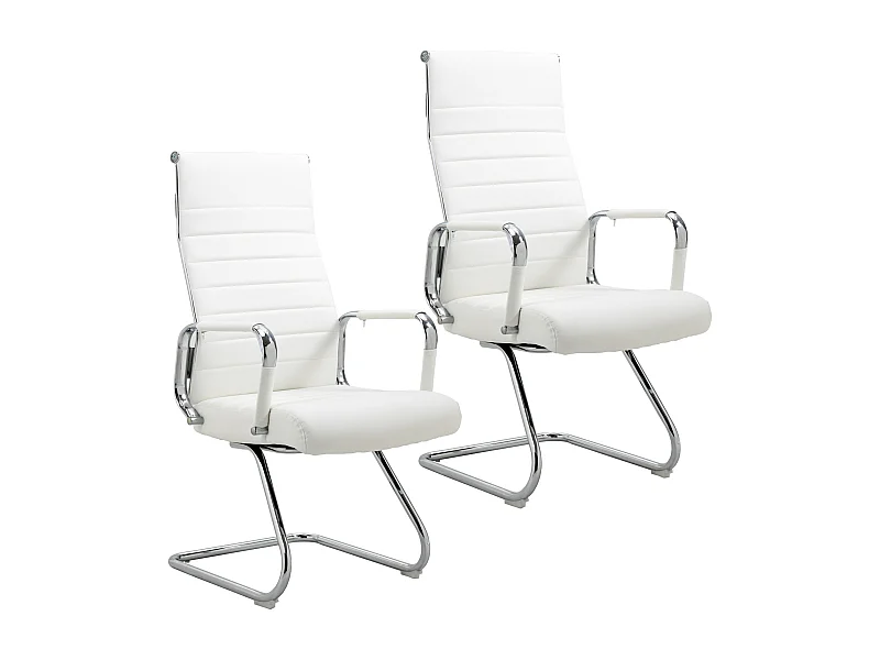 2x Chaise visiteur tissu