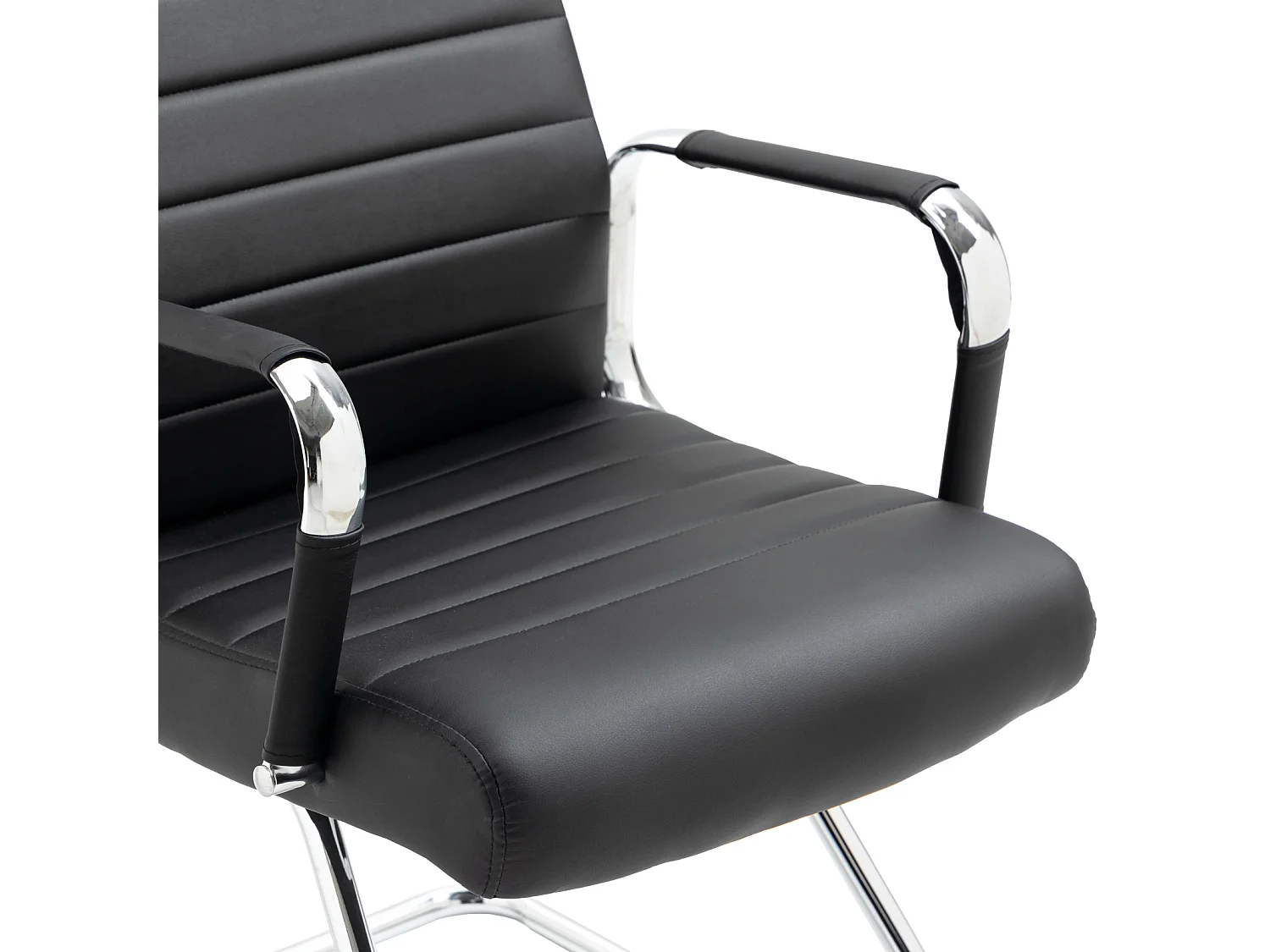 2x chaise visiteur en similicuir