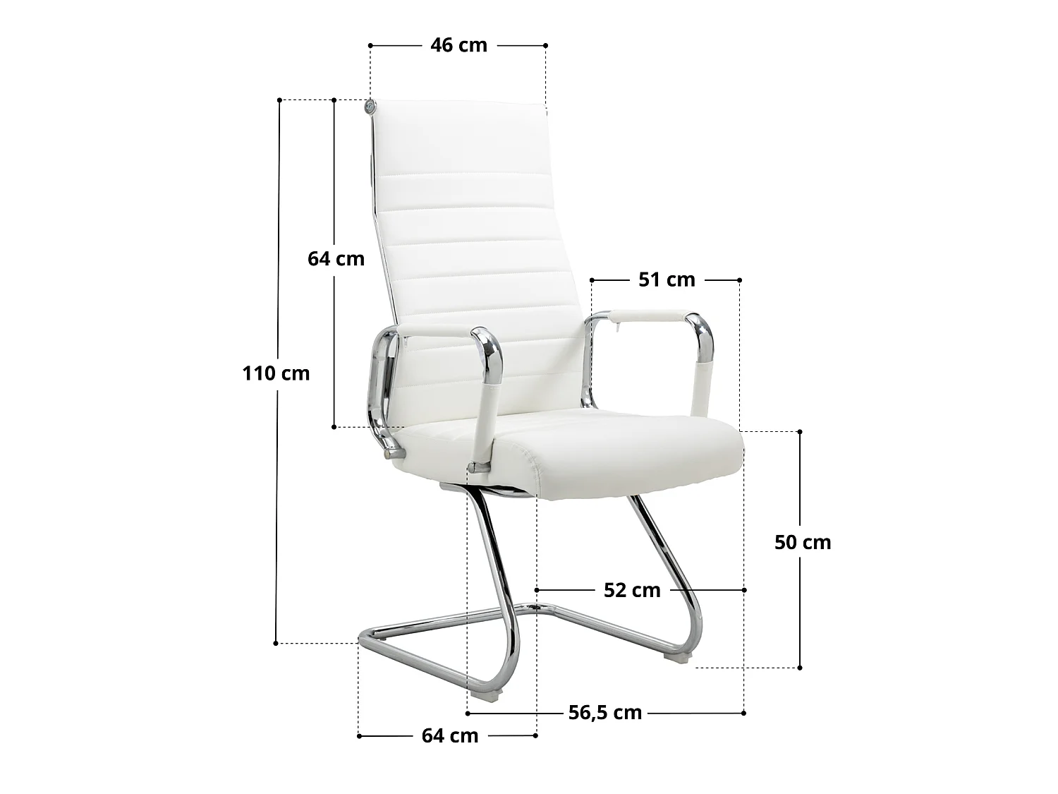 2x chaise visiteur en similicuir