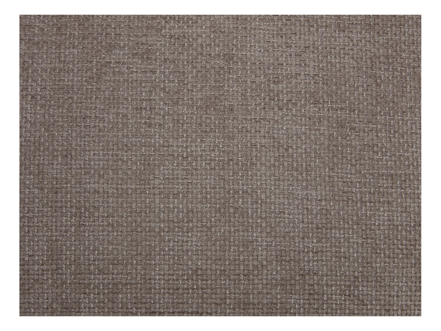 Lot de 4 chaises en tissu texturé et métal noir - Taupe - VOSINIA