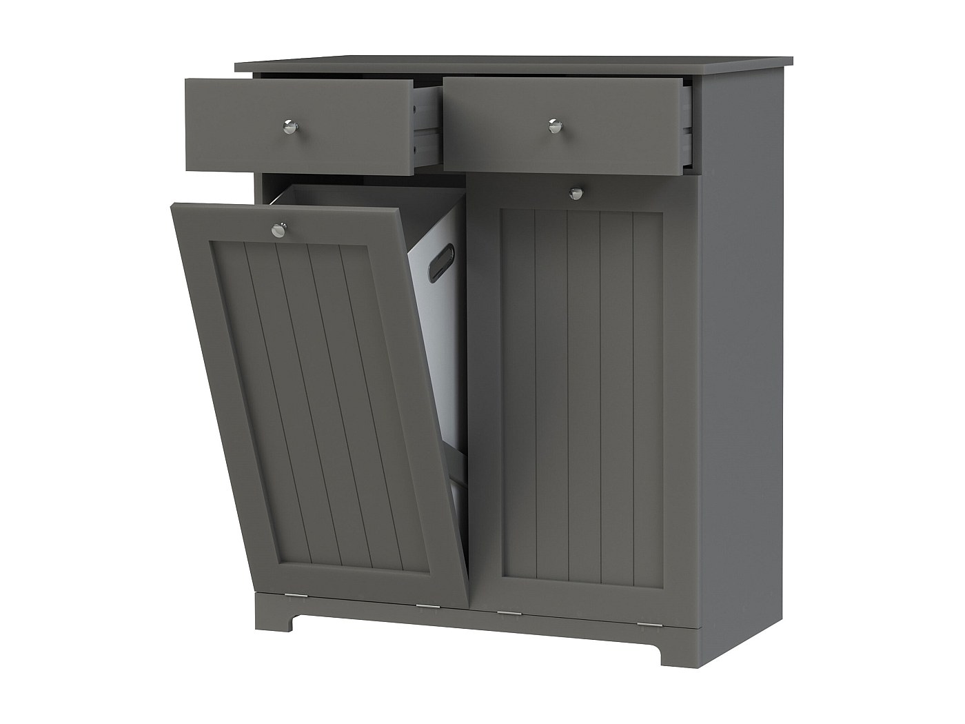 Mondeer Mobile Da Bagno Con 2 Ripiani Aperti E 1 Cassetto – MDF Bianco 60x30x119 Cm – Armadio Portaoggetti Versatile