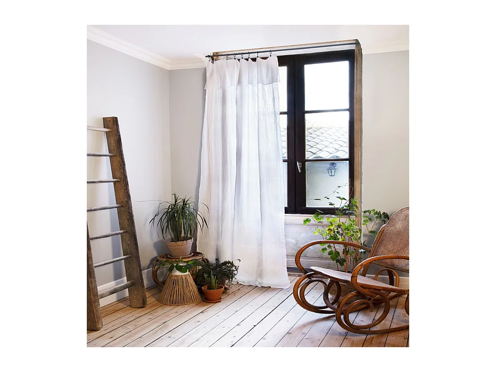 Rideau ajustable 140x300 cm Gaze de coton Chantilly