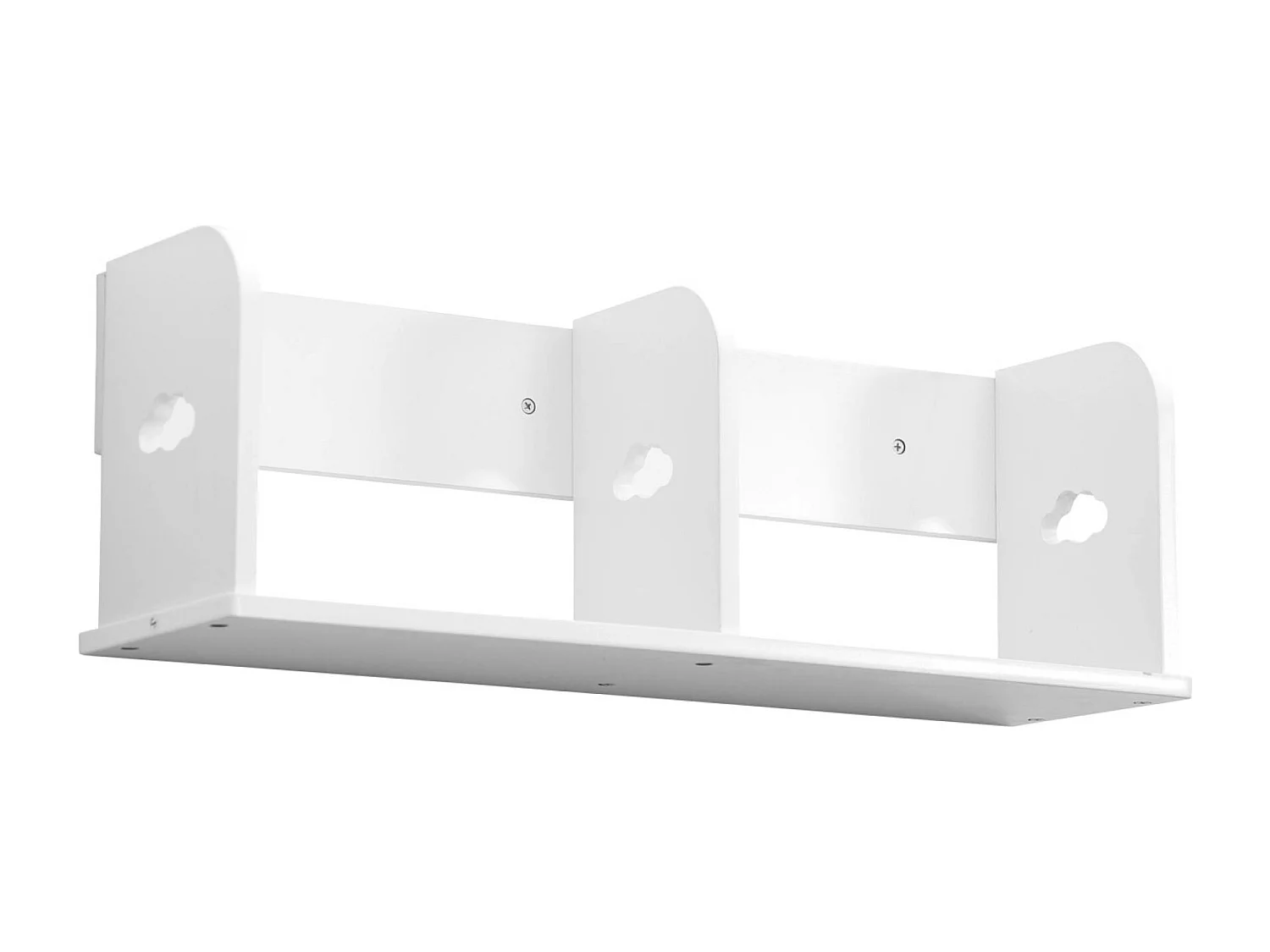 Mensola a muro per cameretta, 60cm, bianco