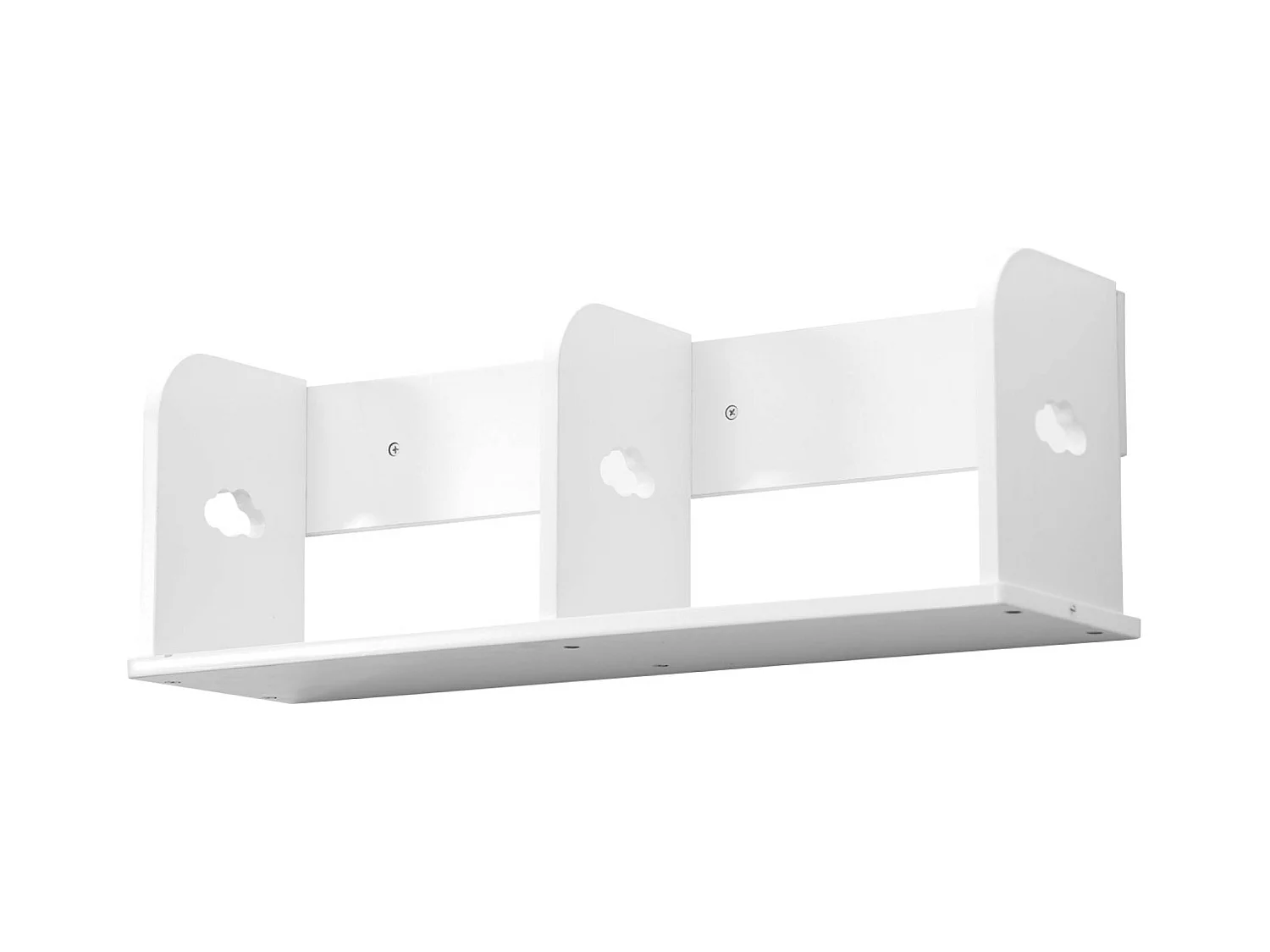 Étagère murale blanche rangement chambre enfant 60cm