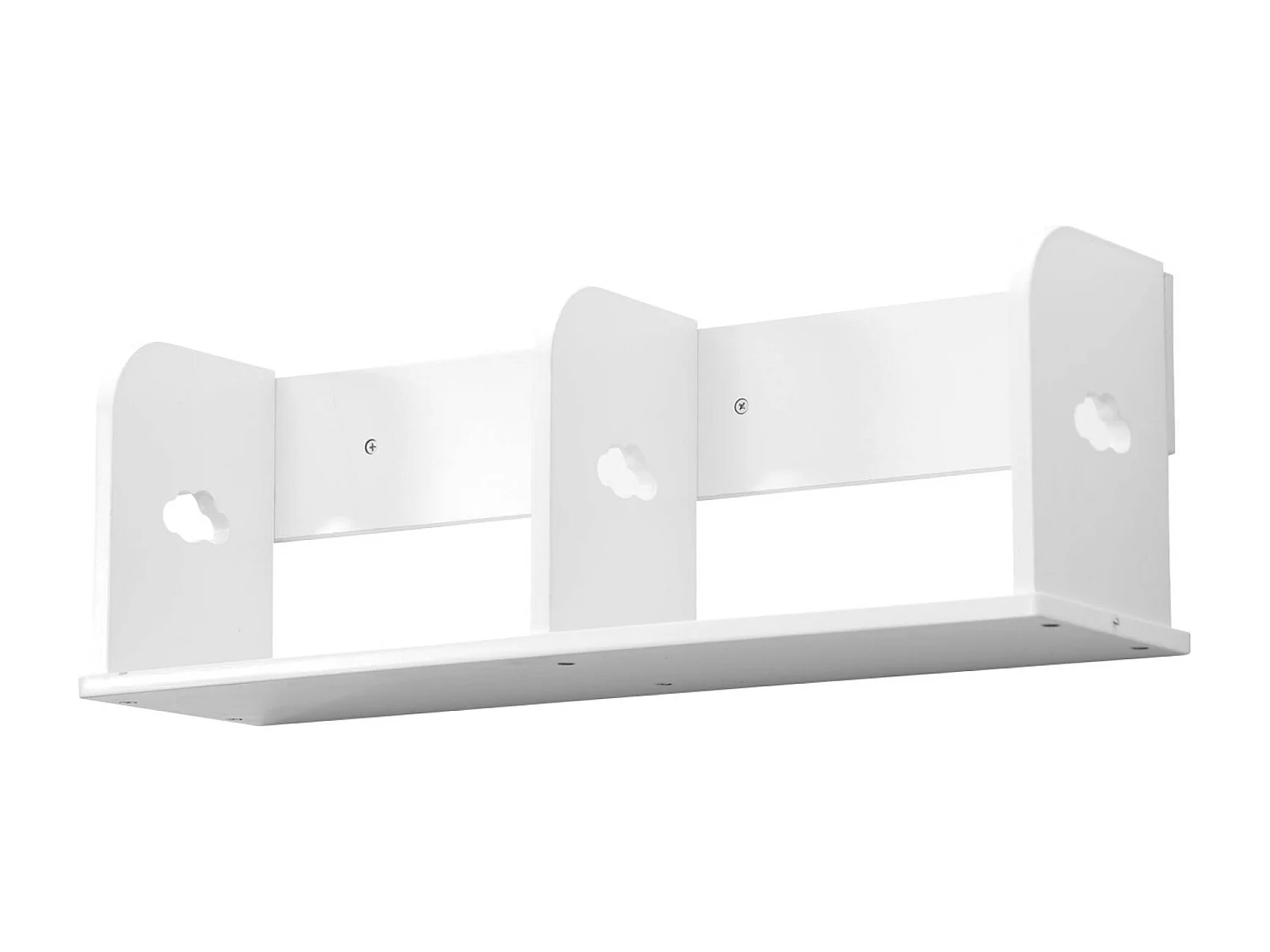 Étagère murale blanche rangement chambre enfant 60cm