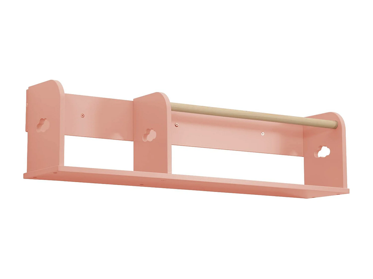 Mensola da parete per cameretta, 80cm, rosa