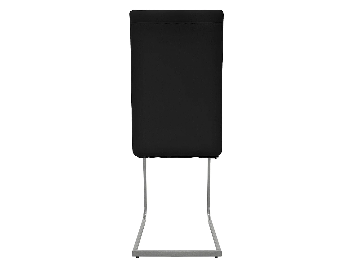 ML-Design 6x Sillas de comedor basculantes, tapizadas PU imitación cuero negro con respaldo alto asiento diseño cantilever con estructura metálica