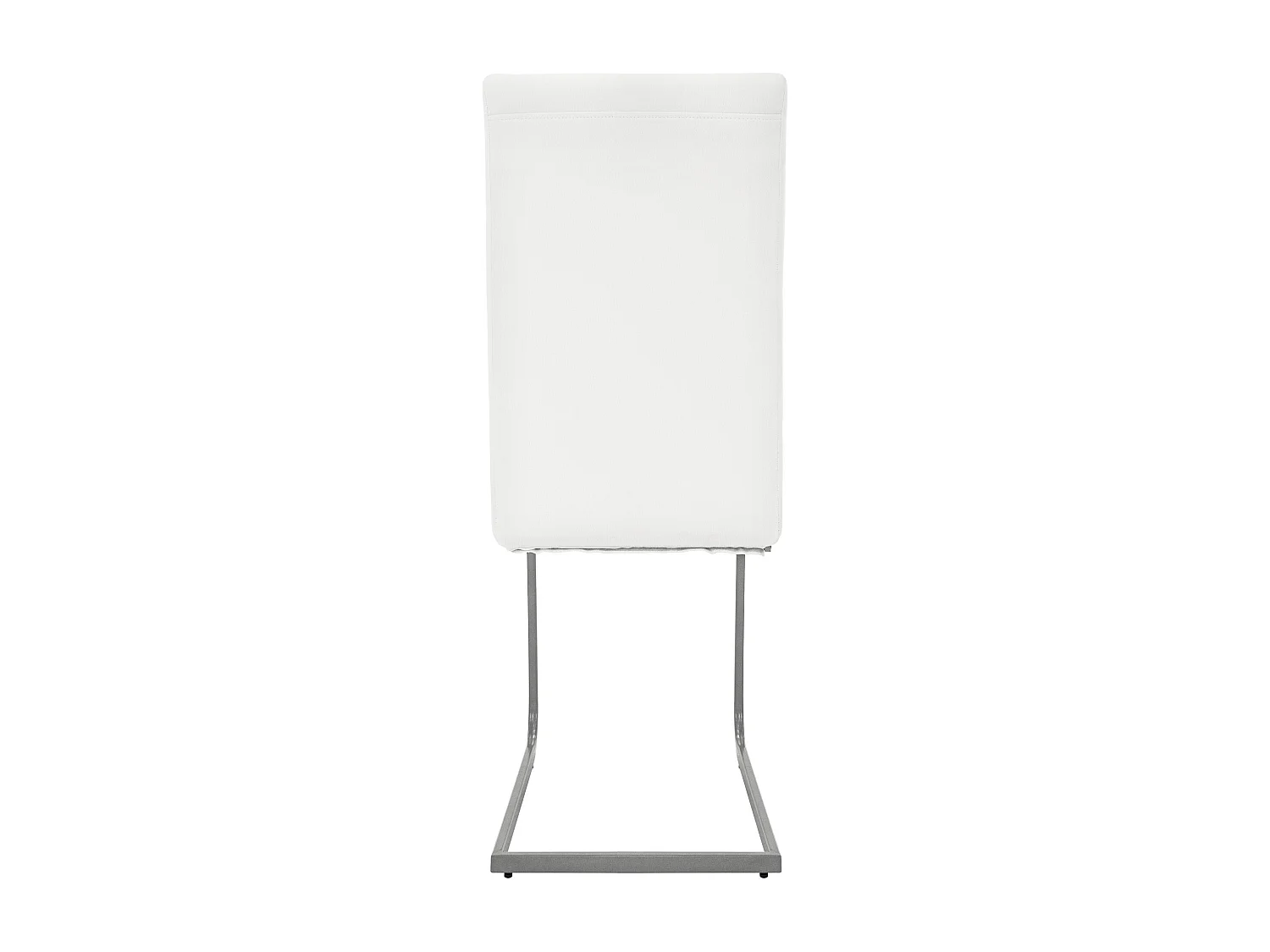 Set di 6 sedie per sala da pranzo cucina soggiorno a sbalzo pelle finta bianco