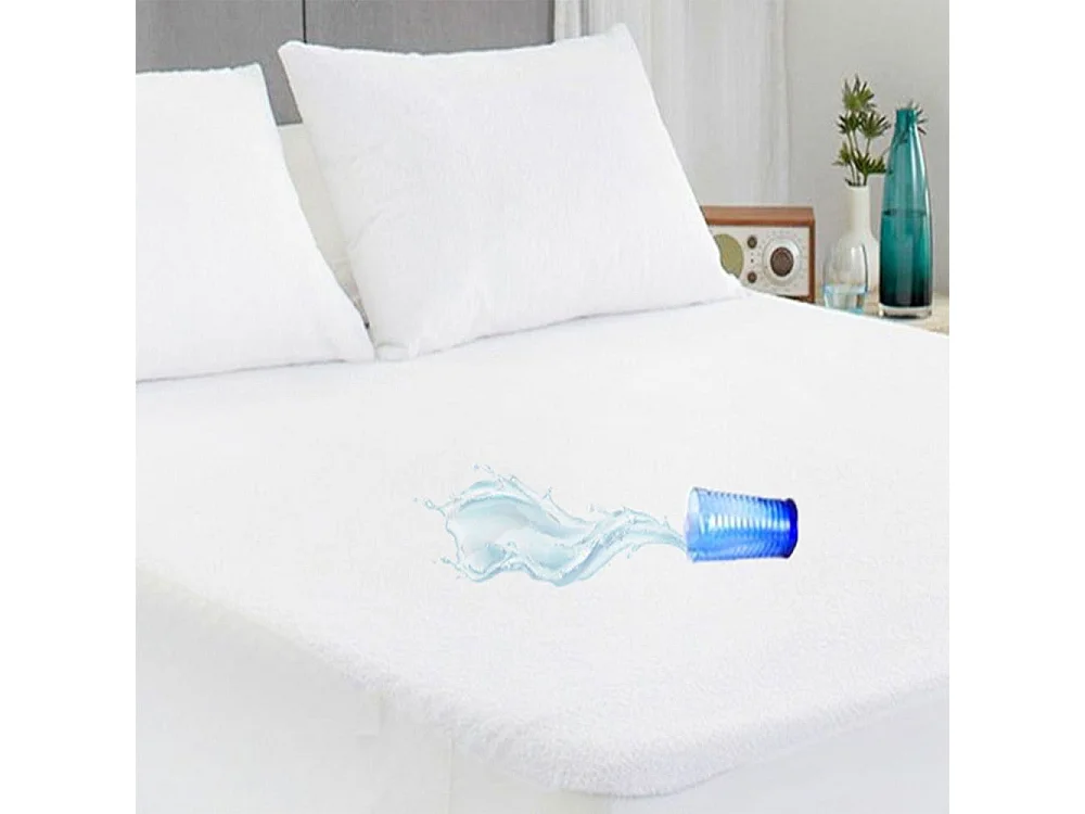 Protège matelas bouclette imperméable 140x190 cm