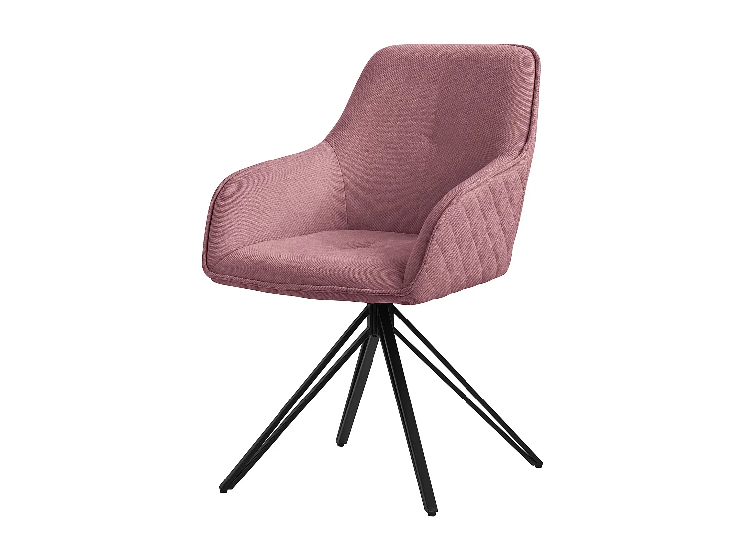 Silla giratoria Silla de comedor Sillón 360 grados giratorio Silla de salón Rosa
