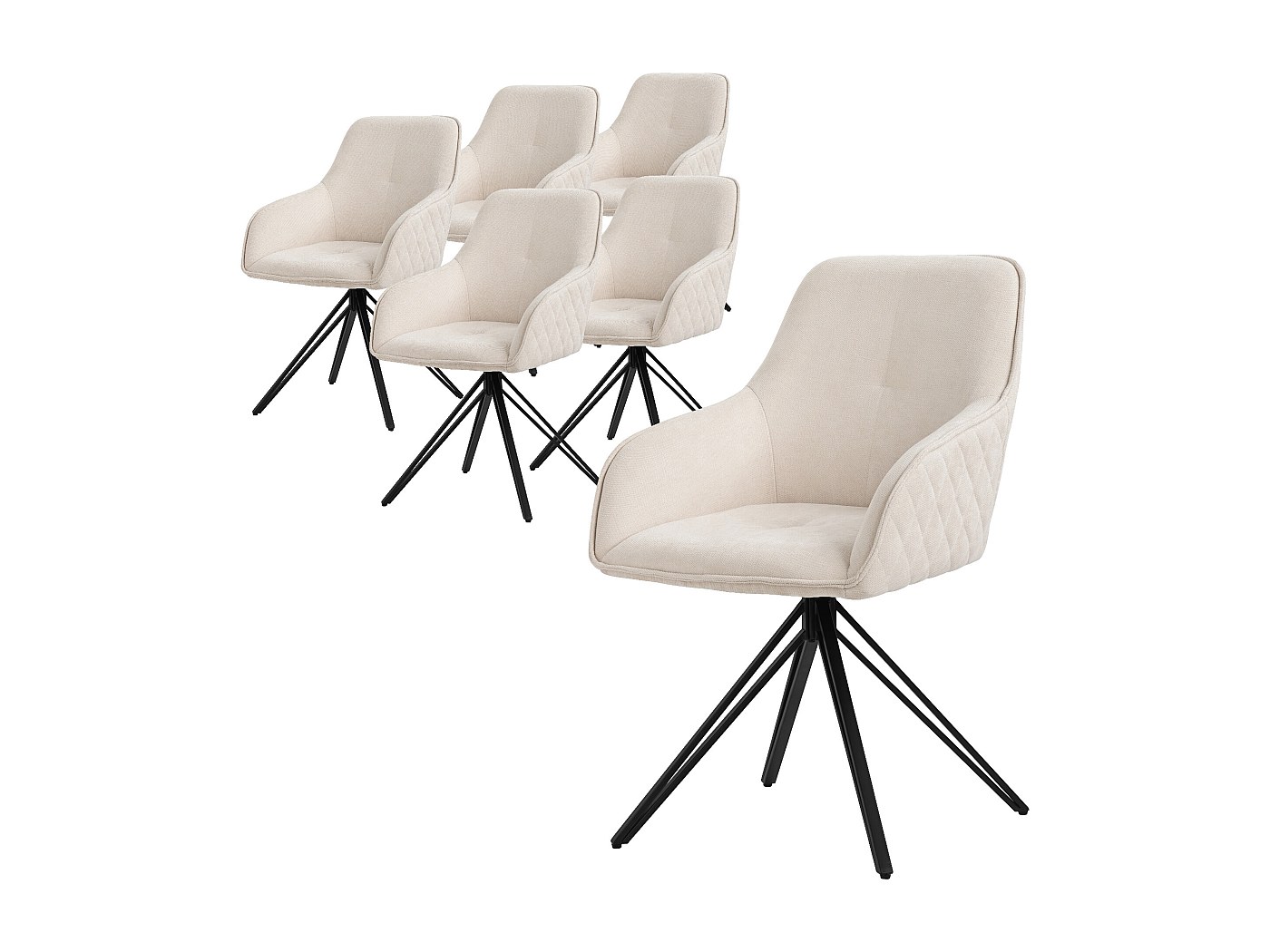 Sedia Girevole Reclinabile A 360 Gradi, Sedia Da Soggiorno A Rotazione - Foto 3