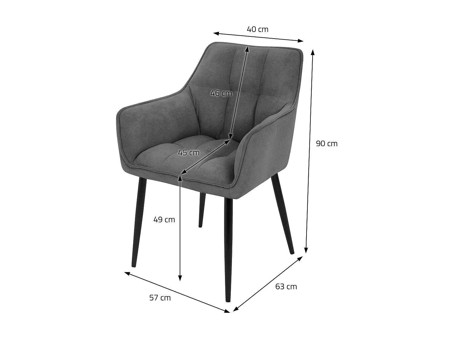 Silla de comedor Silla de salón Silla de cocina Sillón de salón de diseño Silla