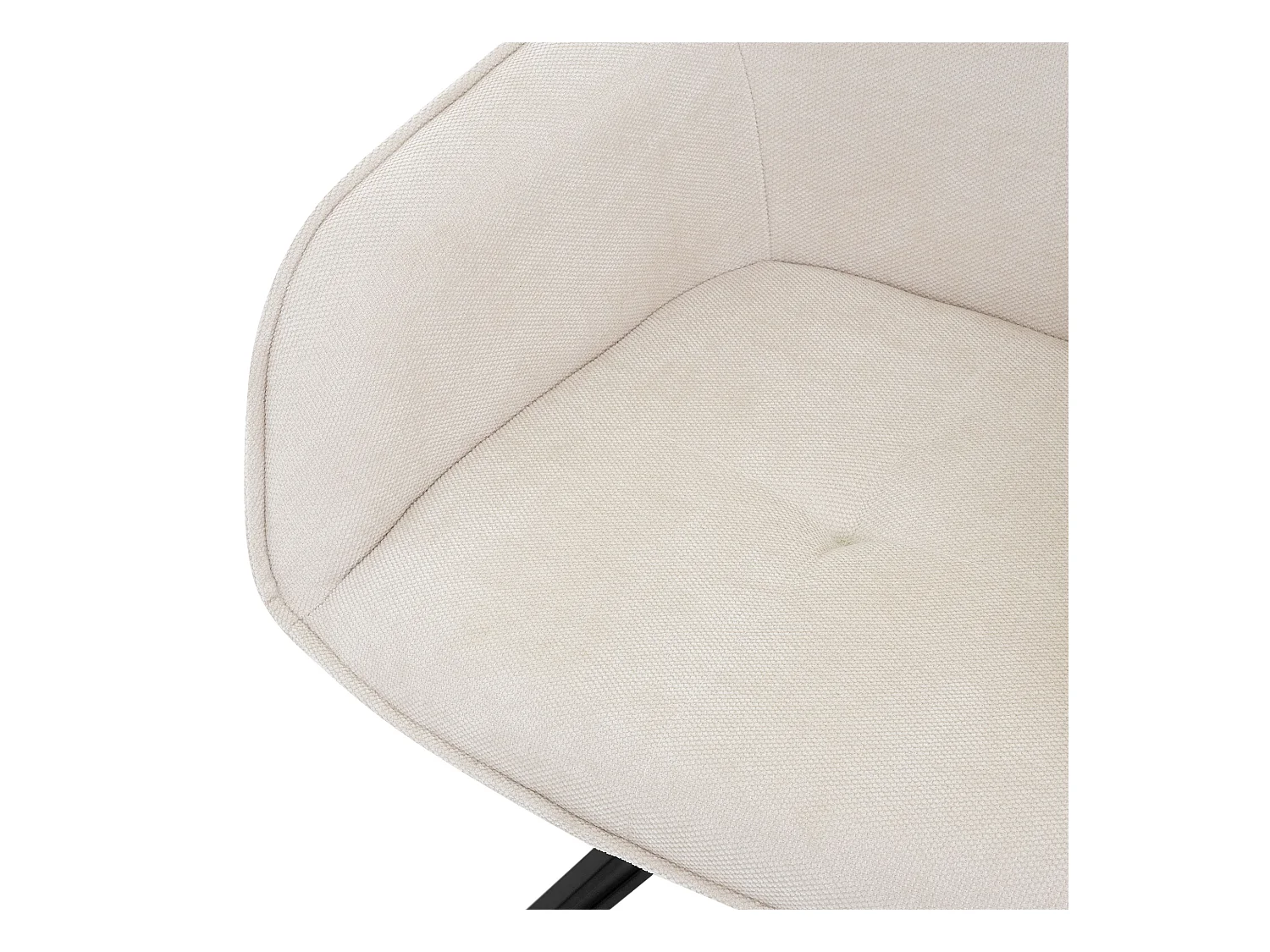 Silla giratoria Silla de comedor Sillón Giratorio 360 grados Silla de salón Crem