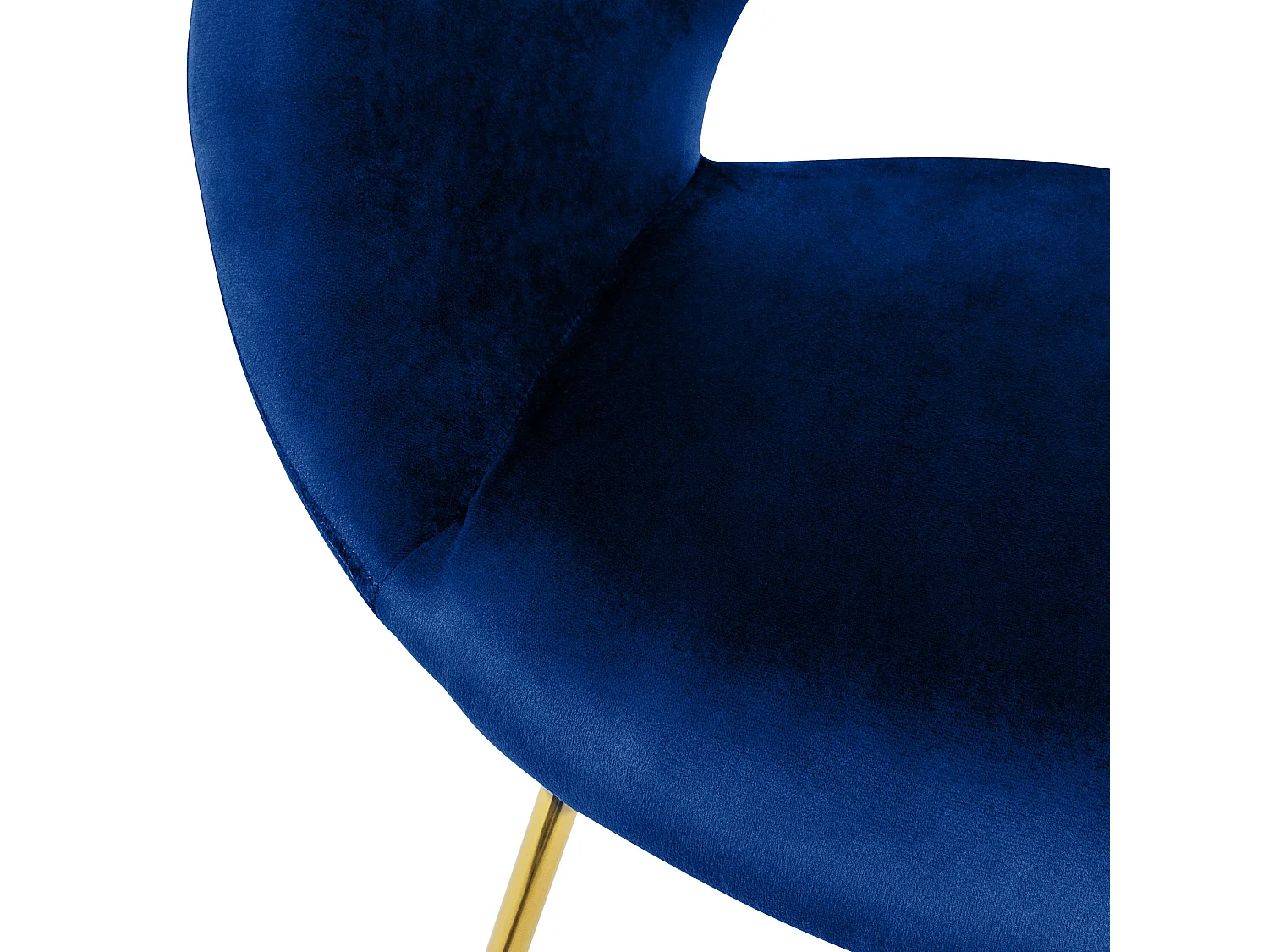 Set 2 sedie sala da pranzo poltroncine sedile schienale imbottito velluto blu