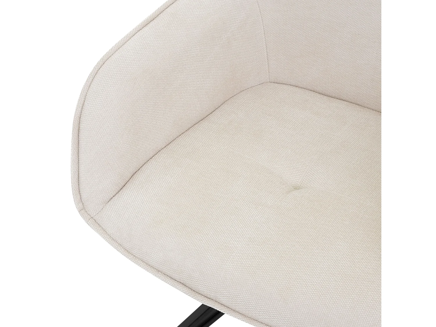 4 silla de comedor giratoria sillón 360 grados silla de salón giratoria crema