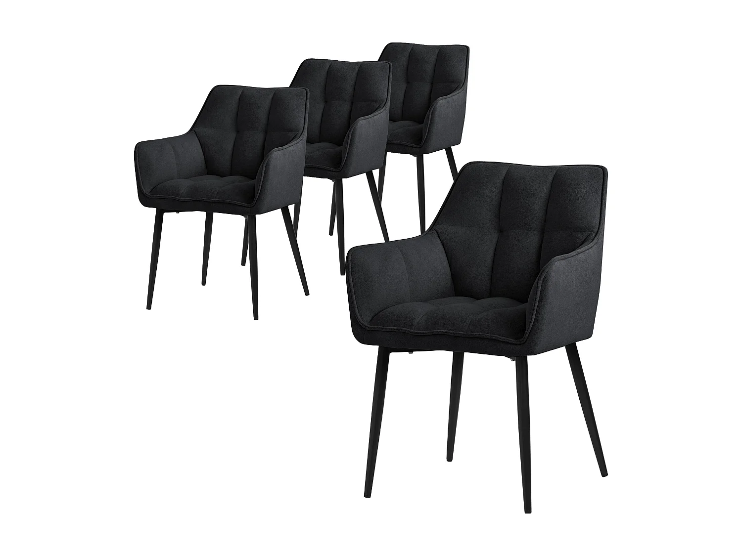 Set di 4 sedie per sala da pranzo Sedia da soggiorno Sedia da cucina Poltrona Se