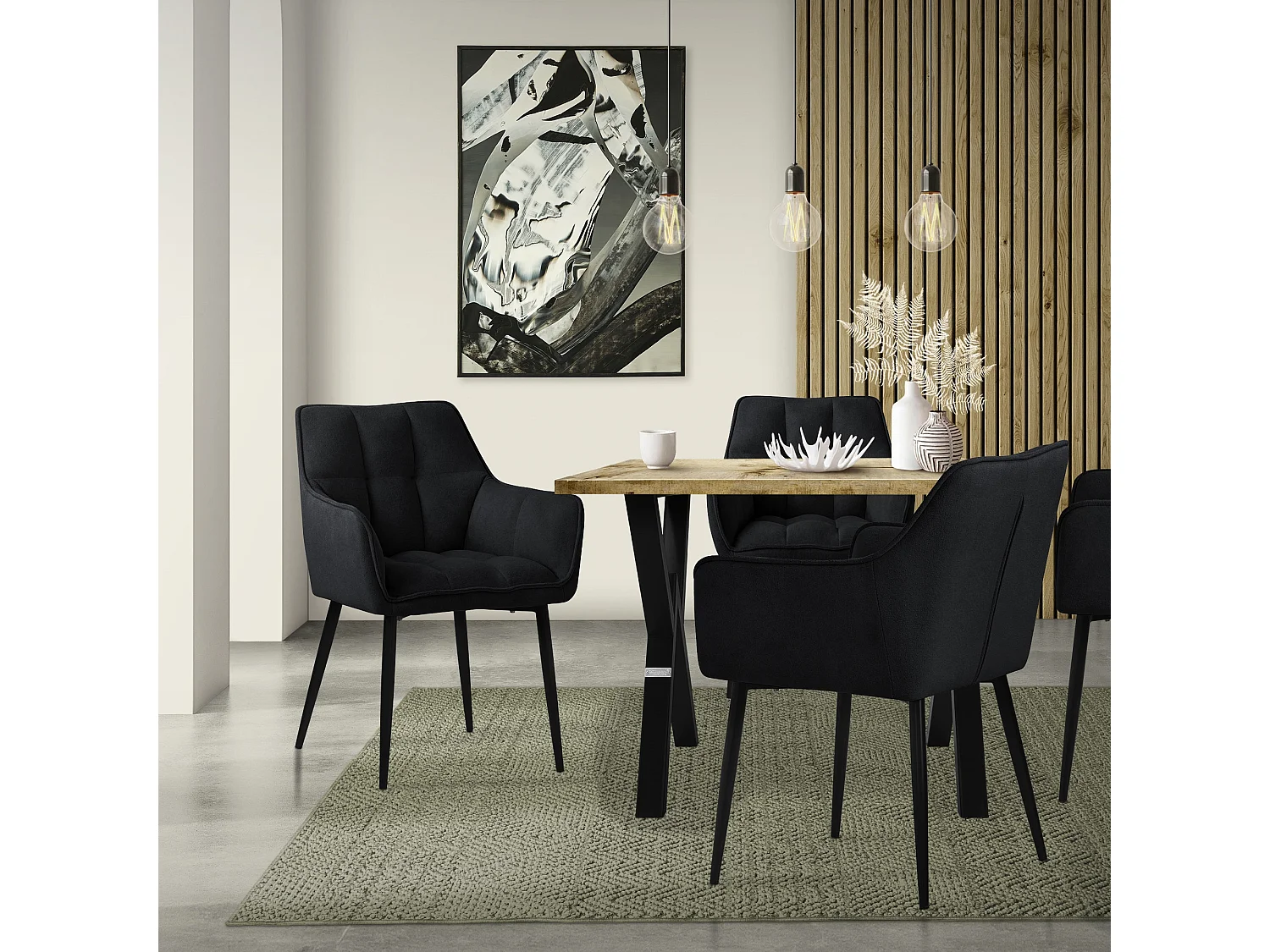 Set di 4 sedie per sala da pranzo Sedia da soggiorno Sedia da cucina Poltrona Se