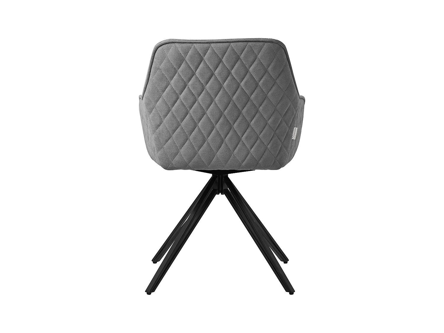 ML-Design Chaise de salle à manger pivotante 4er Set, Textile Tissu, Gris, Chaise de salon avec accoudoirs/dossier, 360° Chaise pivotante, Chaise rembourrée avec pieds métalliques, Fauteuil ergonomique, Chaise de cuisine Loungesessel