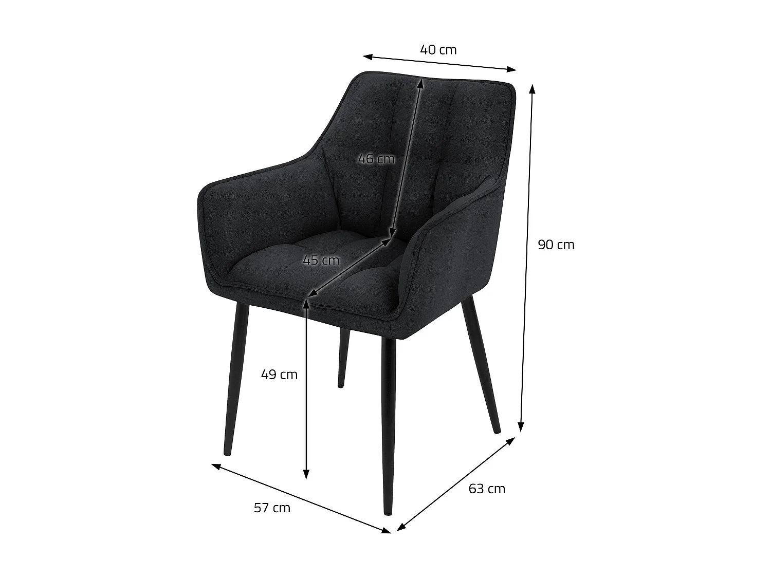 Silla de comedor Silla de salón Silla de cocina Sillón de salón de diseño Silla