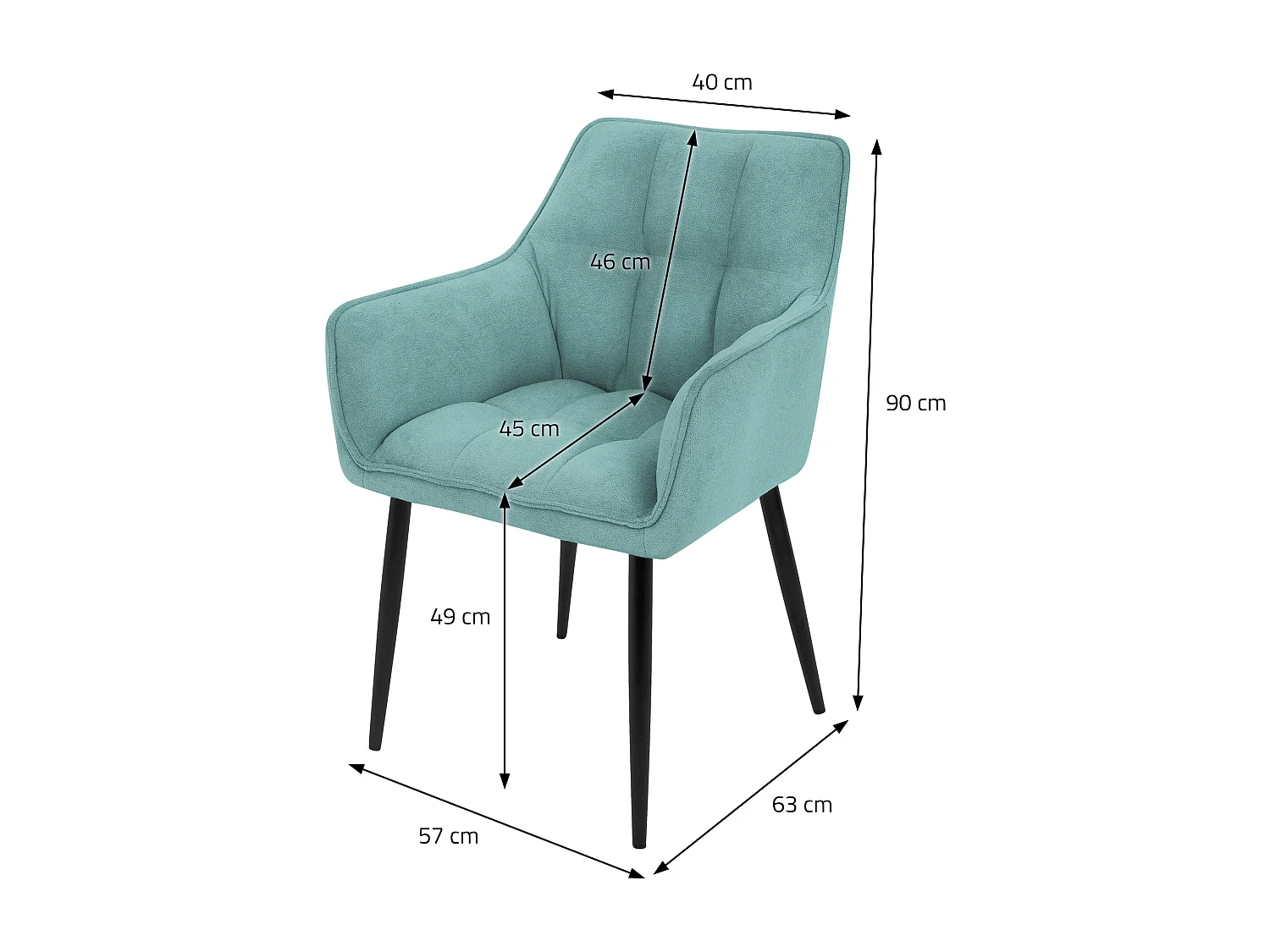 Juego de 2 sillas de comedor Silla de salón Silla de cocina Sillón Silla de dise