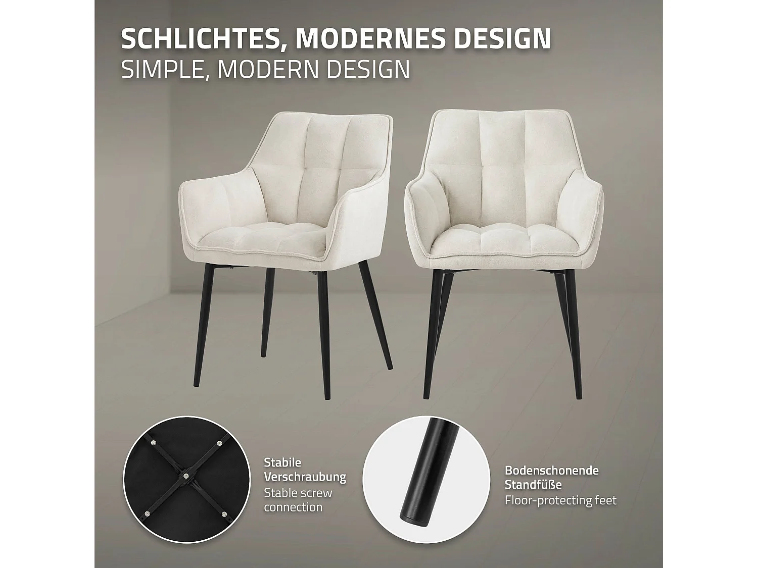 Lot de 4 chaises de salle à manger pétrole dossier et accoudoirs ergonomiques assise rembourrée en tissu éponge piètement en métal design moderne